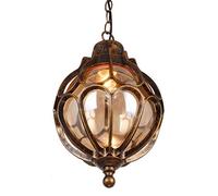 LHTCZZB Personalizzato casa villa lampada a sospensione in vetro sferica IP54 Outdoor Impermeabile Lampadario In Alluminio Creativo Courtyard Garden Gazebo Lampada a Sospensione Vineyard Patio Light