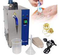 LHUITUI Macchina per La Pulizia di Gioielli, Dispositivo per La Pulizia di Gioielli, Pulitore Elettrico A Vapore per Gioielli, 1300W, Serbatoio 2L, per Gioiellerie Studi, Uso Domestico Silver