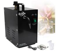 LHUITUI Pulitore A Vapore per Gioielli, Macchina per Il Lavaggio di Gioielli, Macchina per La Pulizia di Gemme, Acciaio Inossidabile 304, 1300W, per Anelli, Orologi, Orecchini, Occhiali Black