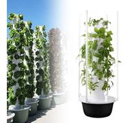 LHUITUI Sistemas Giardino A Torre Verticale, Kit Sistemas Giardino Verticale Interno, Sistemas Coltivazione A Torre Idroponica, Piantagione Verticale, Irrigazione A Goccia, Luce di Crescita LED 9楼