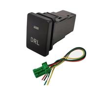 LHVHPKUKAN 1 Pc Interruttore A Chiave Auto Arancione LED della Luce di Nebbia Tronco Sedile Specchio Riscaldamento Interruttore della Ventola Pulsante Misura for Suzuki Jimny 2019 2020 2021(DRL)