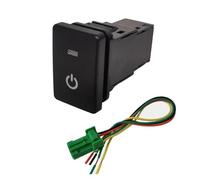 LHVHPKUKAN 1 Pc Interruttore A Chiave Auto Arancione LED della Luce di Nebbia Tronco Sedile Specchio Riscaldamento Interruttore della Ventola Pulsante Misura for Suzuki Jimny 2019 2020 2021(Power)