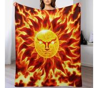LHXLHXX Sun Copertas Per Tutte Le Stagioni Pile Di Facile Da Curare Rughe Resistenti Anti-decolorazione, Copertas Flannel Super Morbida Per Letto O Divano 140×180cm