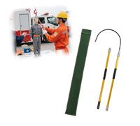 LHXLSH Gancio di Salvataggio Isolato per, Gancio di Salvataggio Isolato Ad Alta Tensione con Giunto per Albero Filettato, Asta Trazione Isolata Sicurezza(Yellow,3m/118.1in)