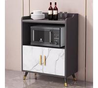 LHXLSH Mobili Cucina Componibile, Credenza Da Cucina Alto, Credenza Cucina Con Armadietti, Mobile Dispensa Stretto Con Ante In Vetro E Ripiani Regolabili(60cm/23.6in)