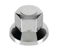 LHY8 Boater Set 40 Copribulloni Testa Piatta In Acciaio Inox - Ø 33 Mm - Cromo