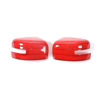 LHyfA Calotta Specchietto Auto per Jeep Renegade 2015+,Accessori ABS Cromato Specchietto Retrovisore Protezioni Coperture,D-Red
