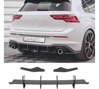 LHyfA Diffusore Paraurti Posteriore Auto per VW Golf 8 GTI 2020 2021 2022,Paraurti Posteriore Diffusore Labbro Inferiore Spoiler Splitter Copertura,B-Not LED