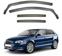 LHyyY Automotive Deflettori d'Aria Antiturbo per Audi A3 / S3 MK2 2003-2012,Antivento Parapioggia Paravento Auto Laterale Finestrino Accessories