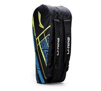Li-Ning Raider Max - Borsa da badminton in poliestere con doppia cerniera, cerniere infrangibili, facile mobilità, unisex, per uomini, ragazzi, ragazze, donne