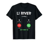 Li River Sta chiamando e Devo Andare in Cina in Viaggio Maglietta