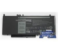 LI-TECH Batteria Compatibile 6400mAh per CODICE dell 6MT4T 6 Celle Nero PILA Nuova 6.4Ah