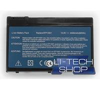 LI-TECH Batteria Compatibile per Acer TRAVELMATE TMC311XC 14.4V 14.8V 4400mAh Nero Nuova