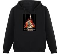 LI XIAOYA Conan The Barbarian Poster Hoody Unisex Ptinted Hoodies Long Sleeve Men's Hooded with Pocket Black 3XL
