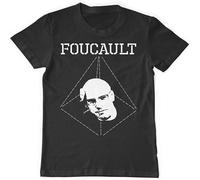 LI XIAOYA Michel Foucault Men's T-Shirt Graphic Printed Tee Black XL