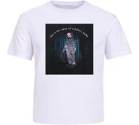 LI XIAOYA Robert Pattinson This is The Skin of A Killer Funny T-Shirt Twilight Mens Tees White XL