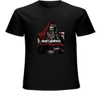 LI XIAOYA Sicario Day The Soldado Drug War Movie Mexico Cartel Movie Top Sweatshir Short Sleeve Black 3XL
