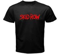 LI XIAOYA Skid Row T-Shirt Graphic Tee Printed Top for Mens Black L