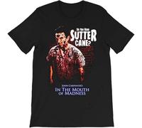 LI XIAOYA Sutter Cane John Carpenter Horror Movie Graphic Tees Gift Men's Unisex T-Shirt Sweatshir Short Sleeve Black XL