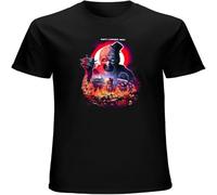 LI XIAOYA Terrifier 2 Art The Clown Horror Cult Movie Mens T-Shirt Printed Graphic Top Unisex Tee Black M