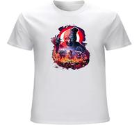 LI XIAOYA Terrifier 2 Art The Clown Horror Cult Movie Mens T-Shirt Printed Graphic Top Unisex Tee Short Sleeve Tops White S