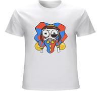 LI XIAOYA The Amazing Digital Circus Mens T-Shirt Printed Graphic Top Unisex Tee White XXL