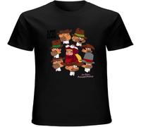 LI XIAOYA The Ant Hill Mob And Penelope Pitstop Mens T-Shirt Printed Graphic Top Unisex Tee Black L