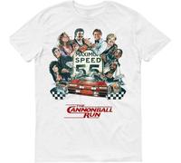 LI XIAOYA The Cannonball Run 1981 Movie 100% Cotton Men's T-Shirt White 3XL