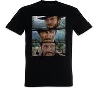 LI XIAOYA The Good The Bad And The Ugly Men T-Shirt Black L