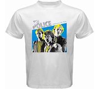 LI XIAOYA The Police Walking On The Moon English Men's T-Shirt White S