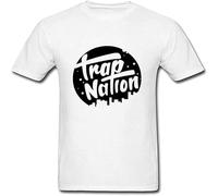 LI XIAOYA Two Men's Trap Nation Logo T Shirts White M