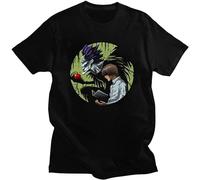 LI YA DENTAL Dvsath Noxqv Shinigami Ryuk T-Shirt Unisex Black Tee S Casual Round Neck T Shirt Black L