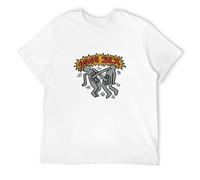 LI YA DENTAL Kieth Haring Safe Sex Dmn T-Shirt Casual Custom Short Sleeve CottonWhiteL
