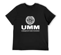 LI YA DENTAL UMM - Underground Music Movement T-Shirt Sweat Shirt Short Sleeve Heavyweight T Shirts Cute Tops T Shirts for Men Pack BlackXXL