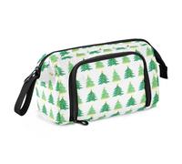 LI ZHI XIN Adolescenti studente astuccio grande cerniera colore multifunzionale moda borsa per il trucco modello albero di Natale verde, multicolore, organizer per borse, Multicolore, Organizer per