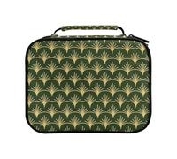 LI ZHI XIN Astuccio grande con doppia cerniera, alla moda, multifunzione, per studenti, adolescenti, arte, piante, verde chiaro, Multicolore, Organizer per borse