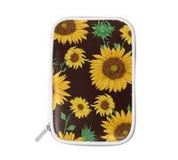 LI ZHI XIN Astuccio per matite Cancelleria Trucco Pennello Borsa Passaporto Pacchetto Studente Adolescenti Ragazzi Ragazze Adulto Uomo Donna Signora Girasole Sole Floreale Fiore Grande Capacità