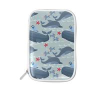 LI ZHI XIN Astuccio per matite Cancelleria Trucco Pennello Borsa Passaporto Pacchetto Studente Adolescenti Ragazzi Ragazze Adulto Uomo Donna Signora Balene Delfini Uccello Marino Animali Pesci Oceano