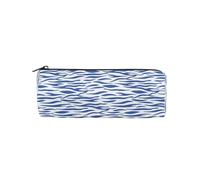 LI ZHI XIN Astuccio rotondo per studenti e adolescenti, astuccio rotondo con cerniera, piccolo astuccio per trucchi, 20 x 8 x 7 cm, motivo zebrato, Multicolore, 8×3×3 IN, Astucci per matite