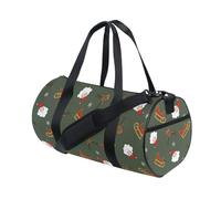LI ZHI XIN Borsa da palestra unisex per uomo e donna, motivo Babbo Natale, alce, cervo, Multicolore, Misura unica, Borsa sportiva