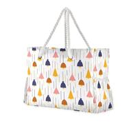 LI ZHI XIN Borsa da spiaggia da donna, borsa da viaggio per grandi vacanze in famiglia, alla moda, impermeabile, con manici con cerniera, motivo lampada a sospensione