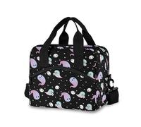 LI ZHI XIN Borsa termica per il pranzo da uomo e donna, borsa termica per adulti, borsa termica per campeggio, picnic, con tracolla, per lavoro, scuola, Halloween, fantasma