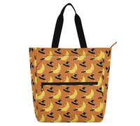 LI ZHI XIN Borsa tote per bambini e ragazze per la scuola con cerniera, cestino riutilizzabile da donna, borse da lavoro per uomini, cestini per la spesa impermeabili per Halloween mago luna stella