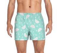 LI ZHI XIN Boxer da uomo, boxer da uomo, vestibilità ampia, in cotone, con elastico in vita, ombrello, Multicolore, XL