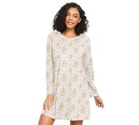 LI ZHI XIN Camicia da notte a maniche lunghe da donna Camicia da notte da donna Camicie da notte Camicie da notte Girocollo Sciolto Plus Size Nightwear Xxxl Xxl Koala Star Moon Cloud, Multicolore, S