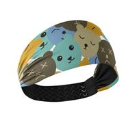 LI ZHI XIN Cerchietto per capelli alla moda per donne e ragazze, larghezza 24,1 cm, elastico antiscivolo, motivo orso animale