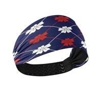 LI ZHI XIN Cerchietto per capelli alla moda per donne e ragazze, larghezza 24,1 cm, elastico antiscivolo, bellissimo motivo floreale