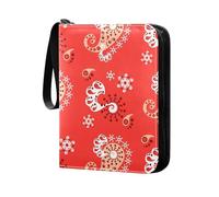 LI ZHI XIN Football Baseball Card Raccogli Cartella di Carte Trasporto Carte Trading Raccoglitore Titolare Grande Album Per Sport Star Game Cards Paisley Seamless Pattern