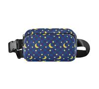 LI ZHI XIN Marsupio leggero alla moda per uomo donna donna marsupio con cerniera per corsa cane passeggiate viaggi escursionismo arrampicata marsupio per stelle luna scacchiera modello, Multicolore
