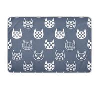 LI ZHI XIN Materassino impermeabile lavabile riutilizzabile per fasciatoio, per bambini, anziani, incontinenza, animali domestici, anti-perdite, assorbente, 86,4 x 132,1 cm, gatto, stella, luna, fiore